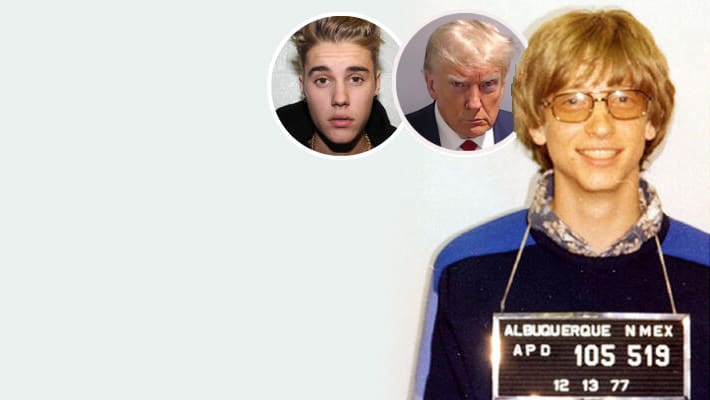, Trump, Gates, Bieber: Voici les photos des dossiers de police de célébrités