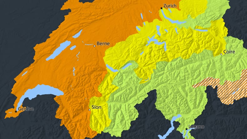 , La Confédération met en garde contre les intempéries qui vont toucher la Suisse romande ce jeudi