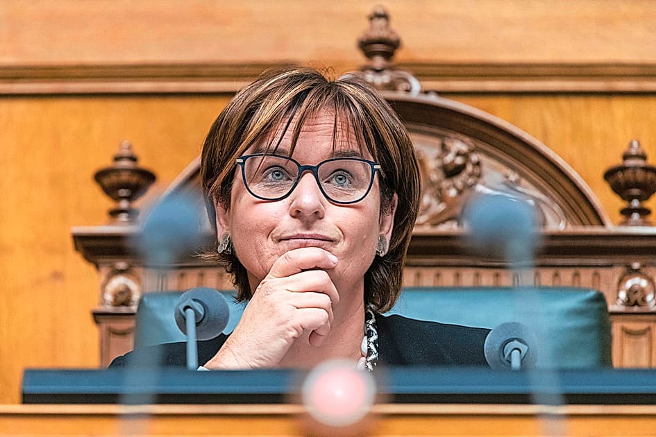 Als Nationalratspräsidentin Marina Carobbio Guscetti die ungarische Delegation begrüsste, klatschten fast nur Parlamentarier von Mitte-Rechts.