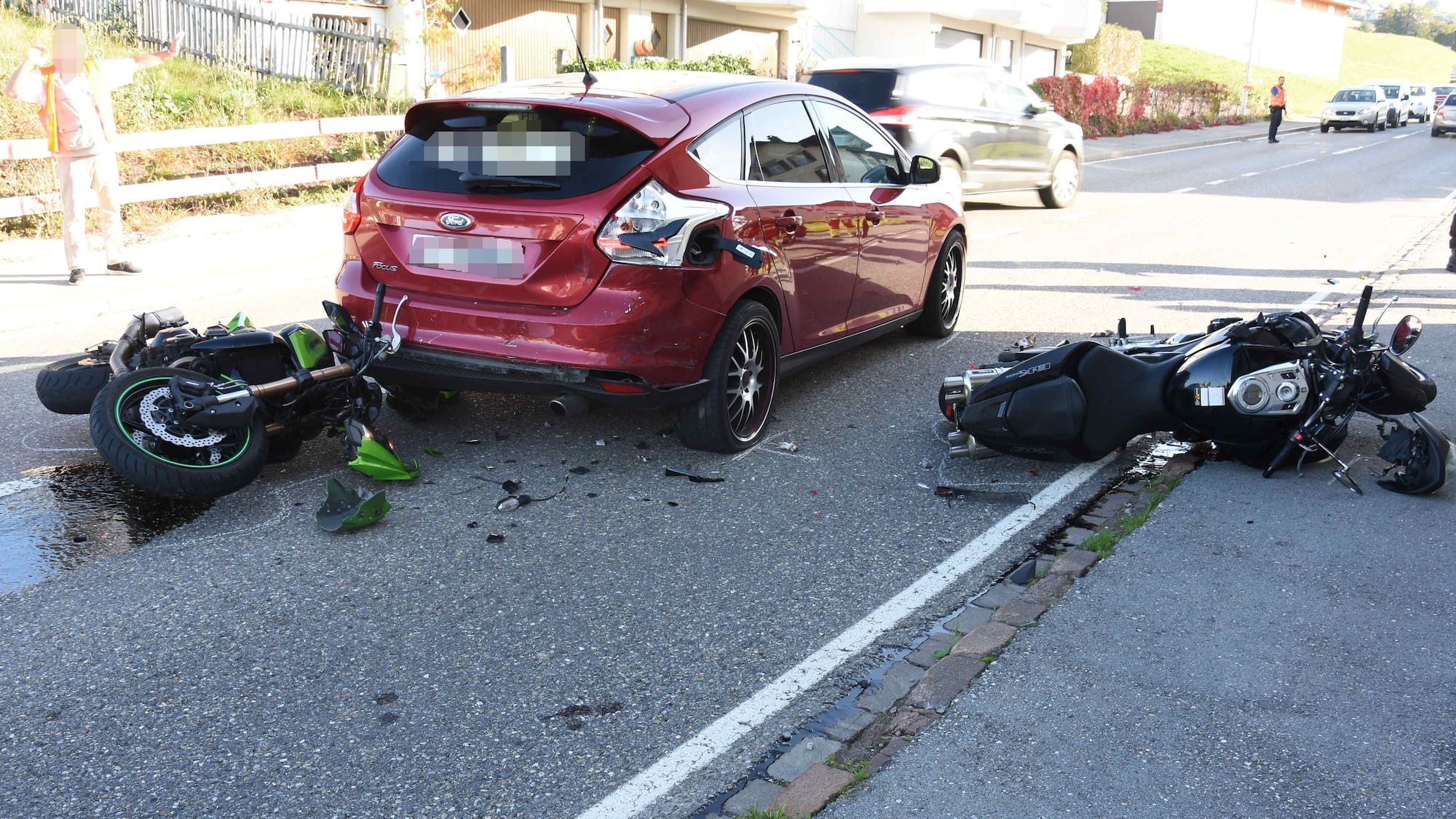 An diesem Unfall ist eine Katze schuld - Blick