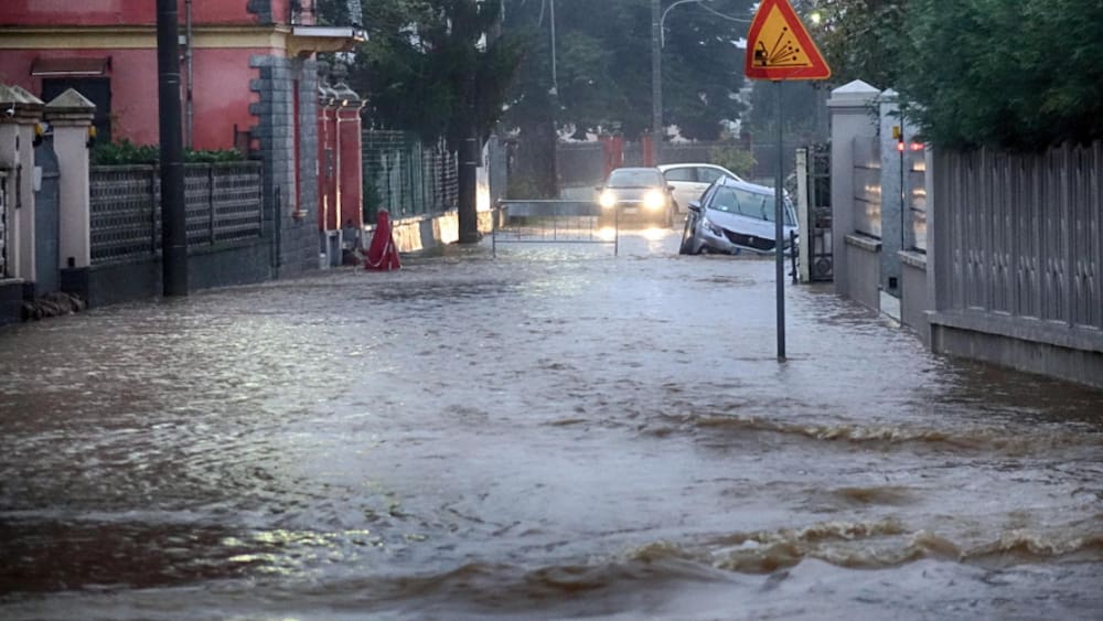 Weiterhin Überschwemmungen in Italien - Blick