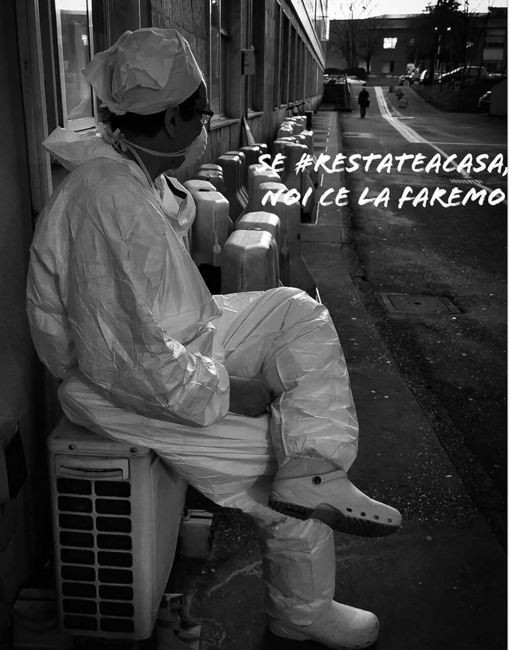 Auf ihrer Facebook-Seite postet Mangiatordi dieses Bild mit der Aufschrift: «Wenn Sie zu Hause bleiben, werden wir es schaffen.»