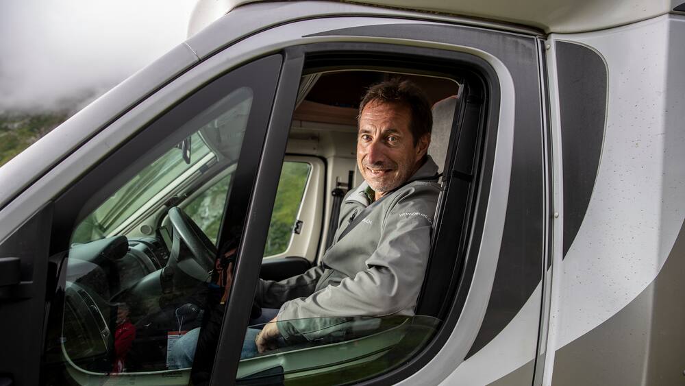 Rad ExVeloprofi Rolf Järmann ist der SuperCamper Blick