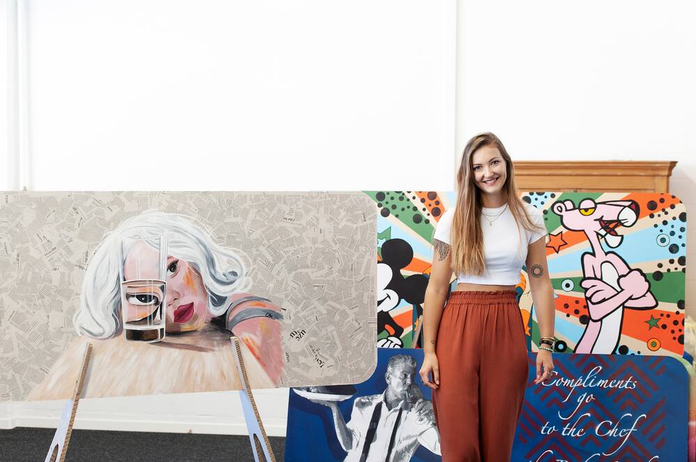 «Perception» heisst die von Celina Inderbinen gestaltete Trennwand – «Wahrnehmung».