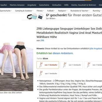 Kinder-Sexpuppen auf Amazon verfgbar - Blick Kinder-Sexpuppen auf Amazon verfgbar - Blick