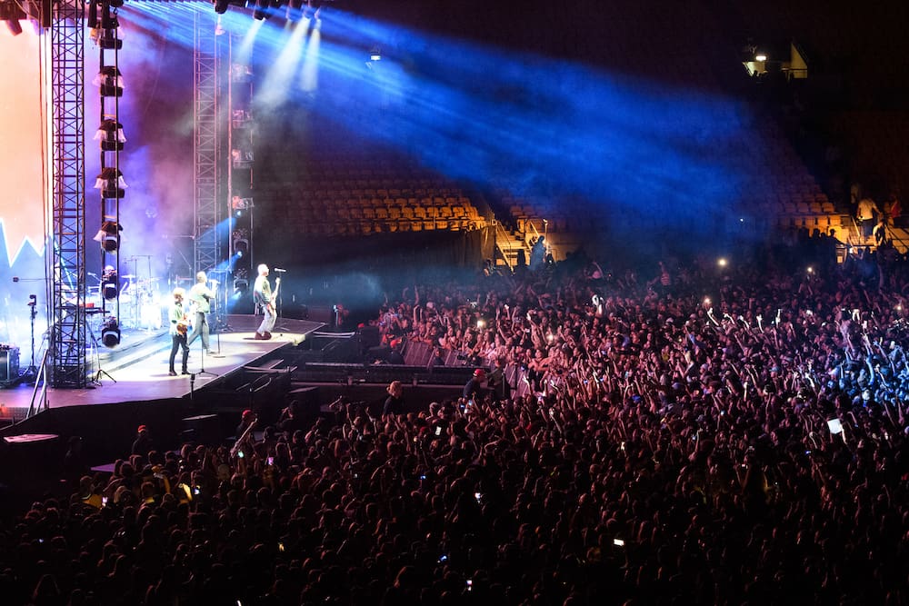 Six60 rock band performance.