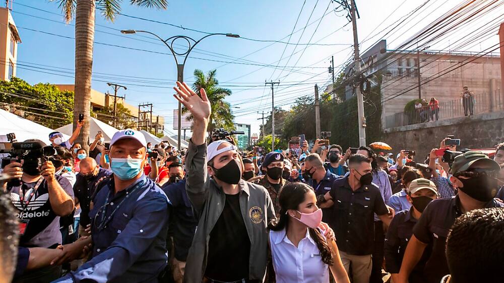 El Salvador Präsidentenpartei siegt Blick