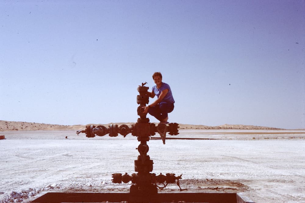Bernhard Gunzenhauser, ahli geologi dari Basel, berada di Oman untuk Shell pada 1980-an.