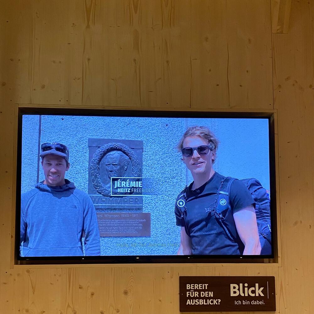 Freerider, mountain guide Sam Anthamatten and Freerider Jérémie Heitz welcome you to the waiting room.