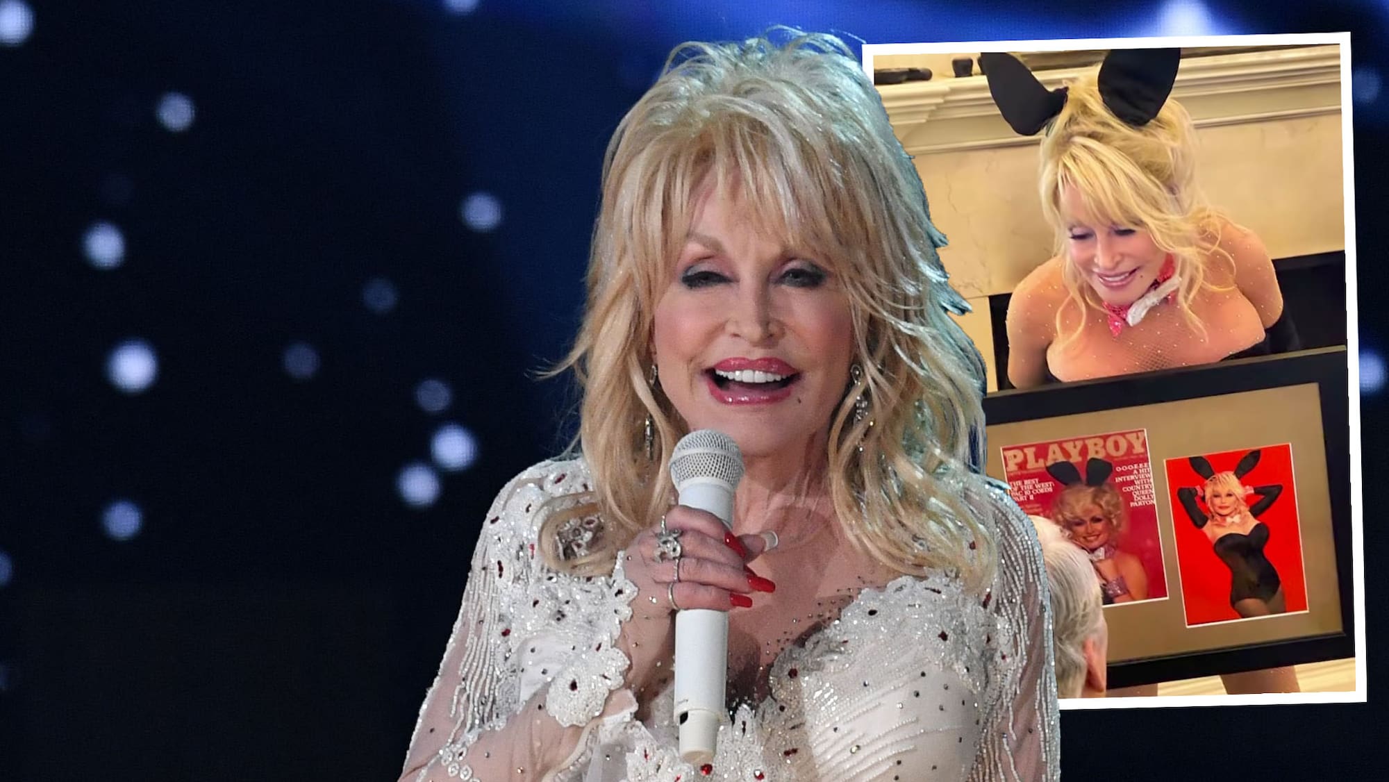 Dolly Parton stellt ihr altes Playboy-Cover für ihren Ehemann nach - Blick
