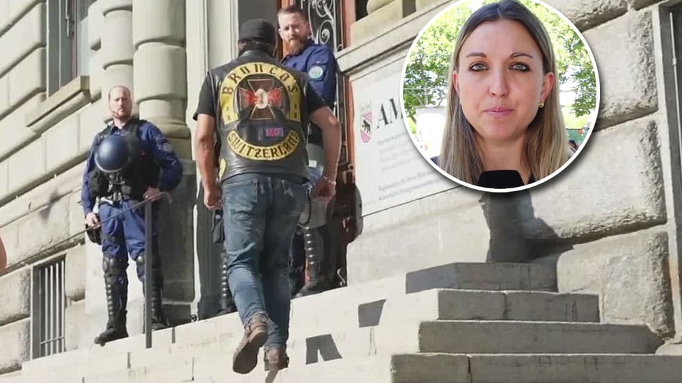Rebecca Spring Rok Blick-TV-Reporterin Rebecca Spring zum Urteil im Rocker-Prozess in Bern