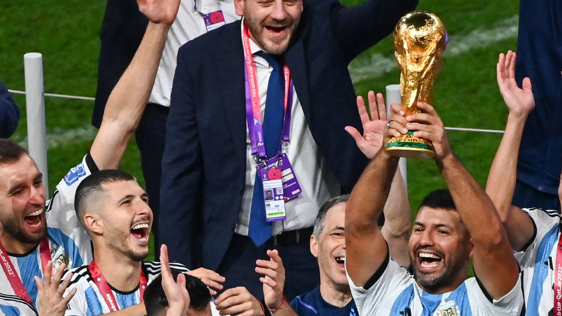 WM 2022: Sergio Kun Agüero feiert Argentinien-Party – trotz Rücktritt