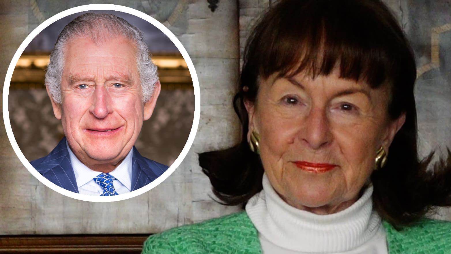 König Charles III. Marina de Senarclens ist direkt verwandt Blick