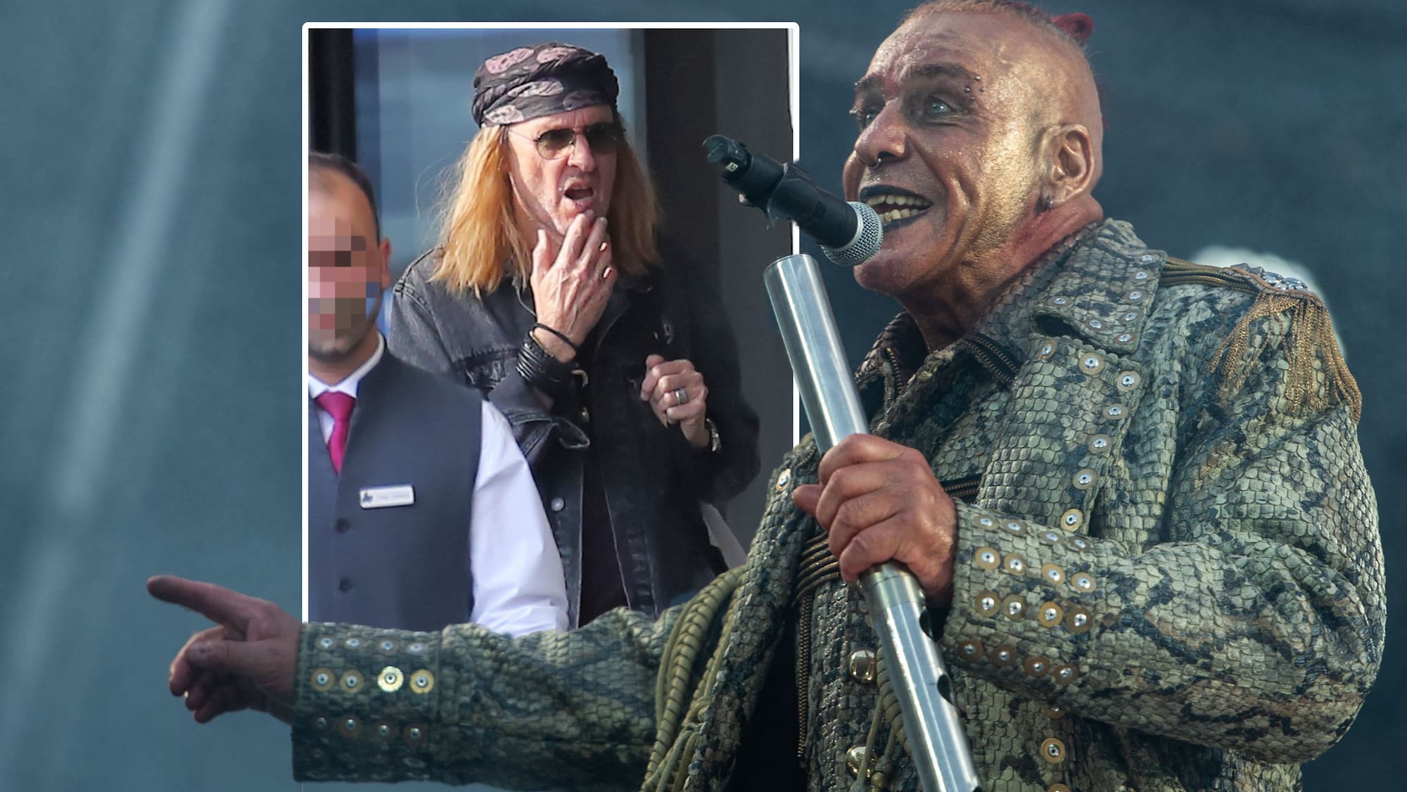Christopher Rohr Rammstein-Konzert: Chris von Rohr besucht Band im Hotel - Blick