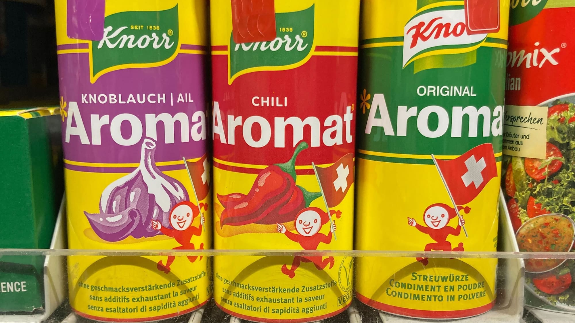 Aromat gibts jetzt auch mit Chili oder ChnobliGeschmack Blick