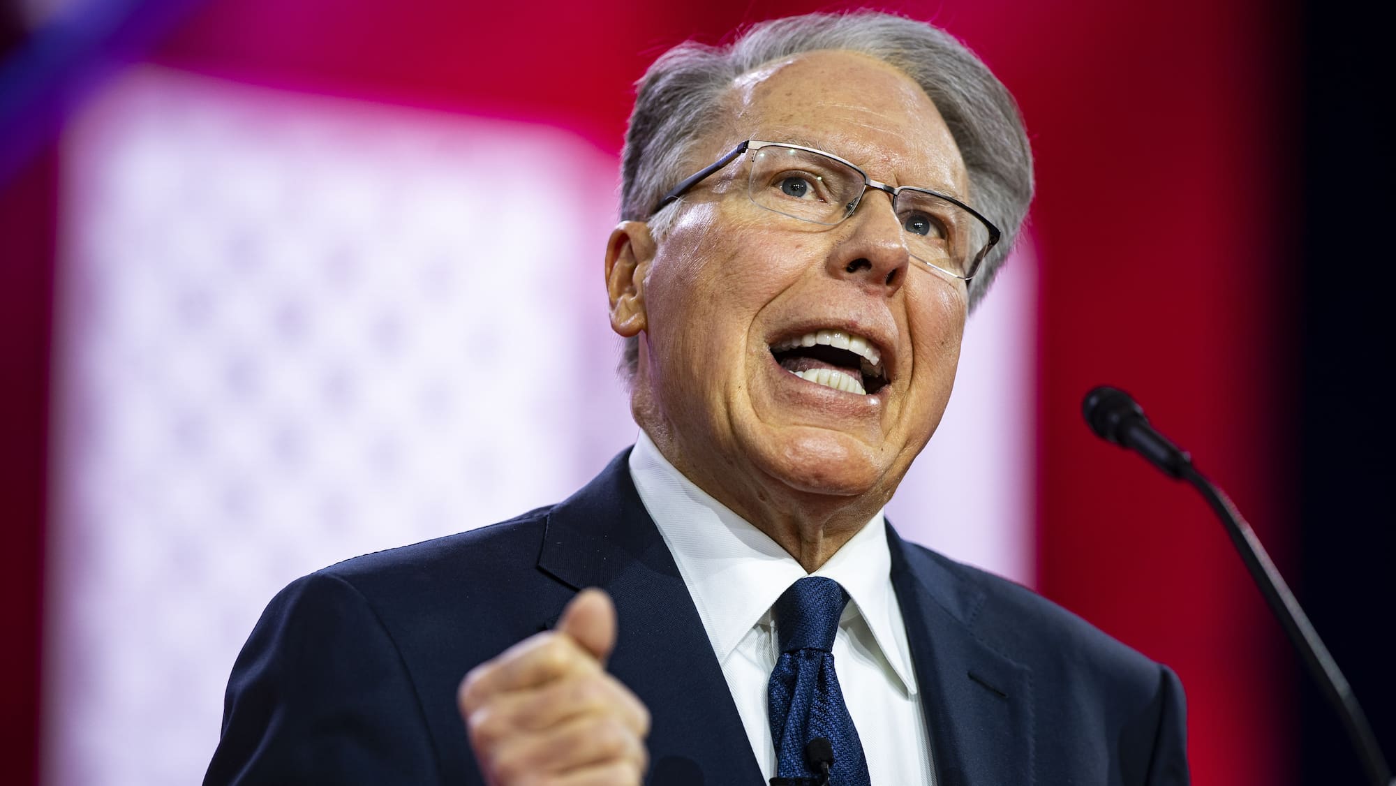 Porträt von Wayne LaPierre, Direktor der National Rifle Organisation