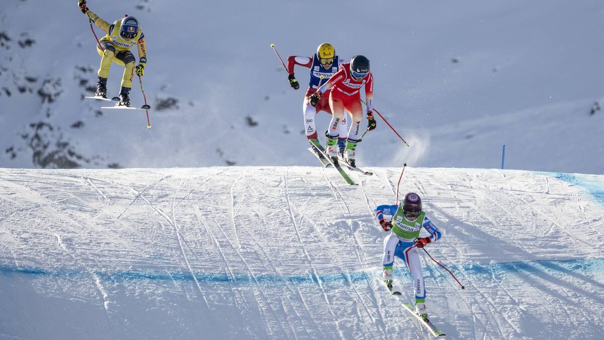 Skicrosser verpassen in Val Thorens Podest