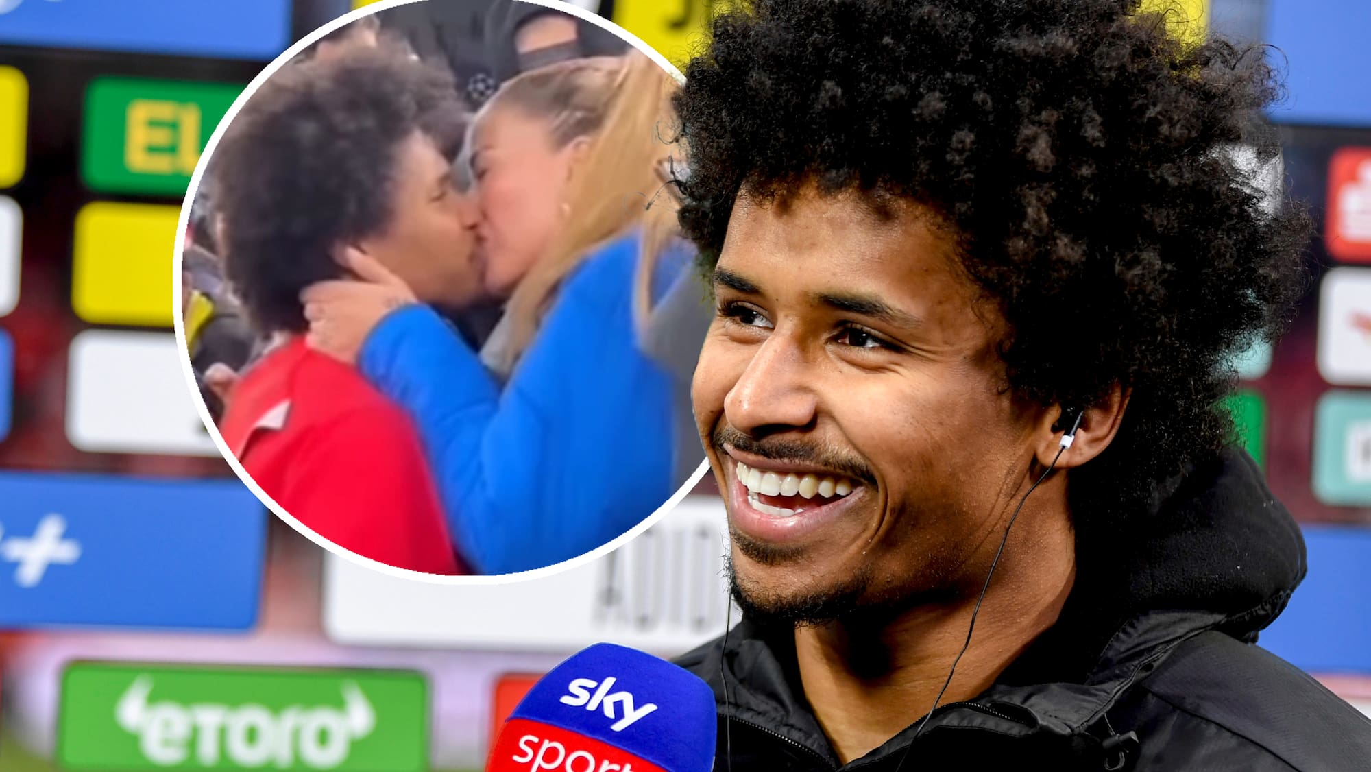 Karim Adeyemi knutscht nach Königsklassen-Erfolg mit Loredana rum - Blick