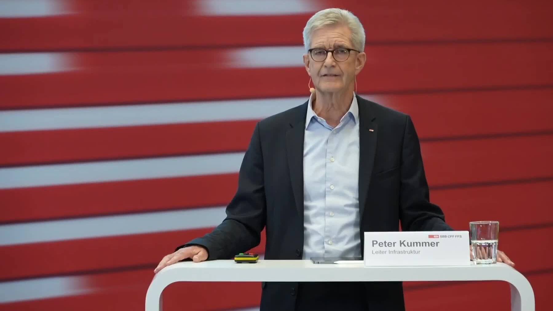 Peter Kummer SBB informieren über die Wiedereröffnung Gotthard-Basistunnels im September