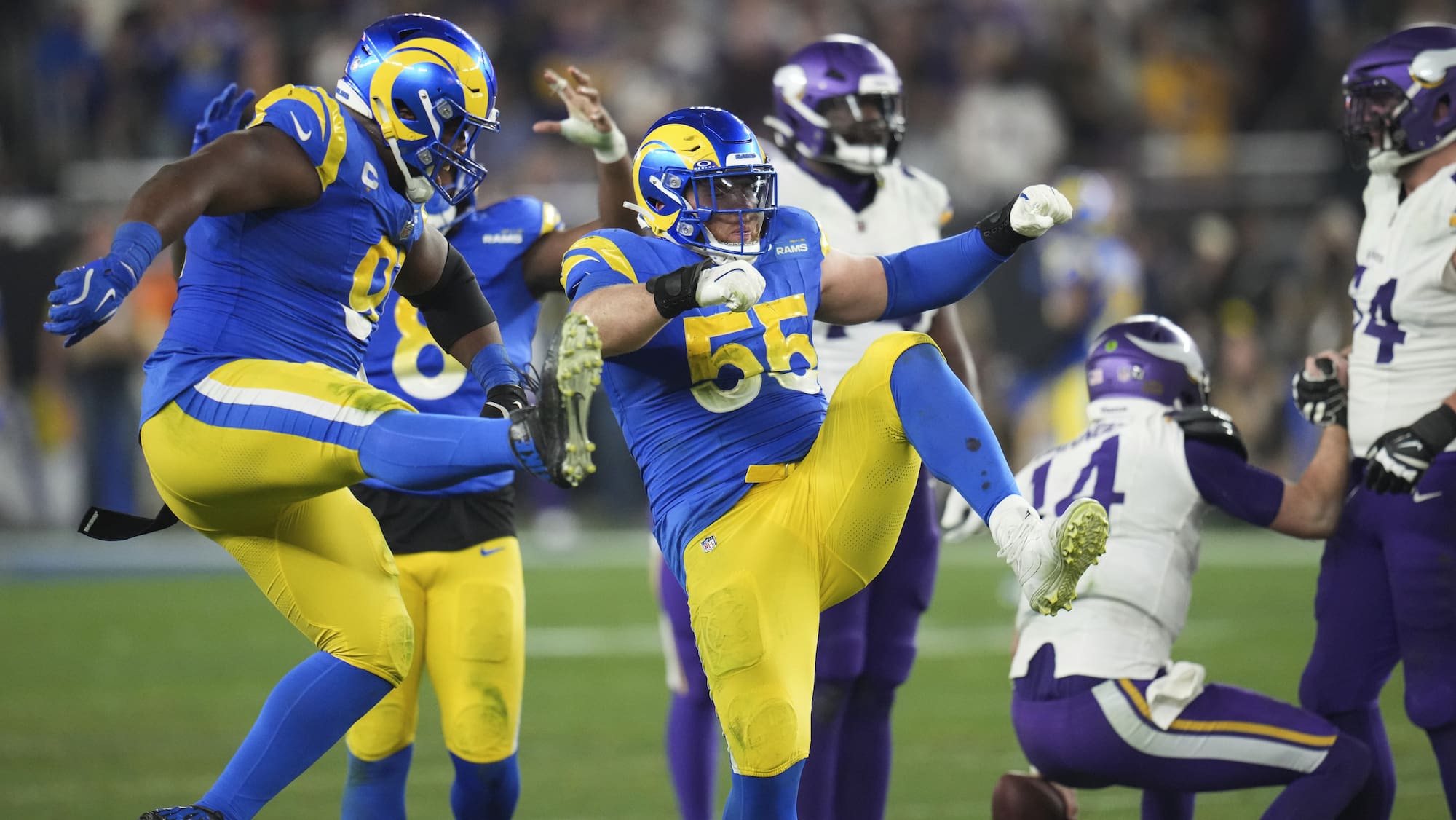 NFL-Playoffs: L.A. Rams bezwingen Minnesota Vikings trotz Feuergefahr