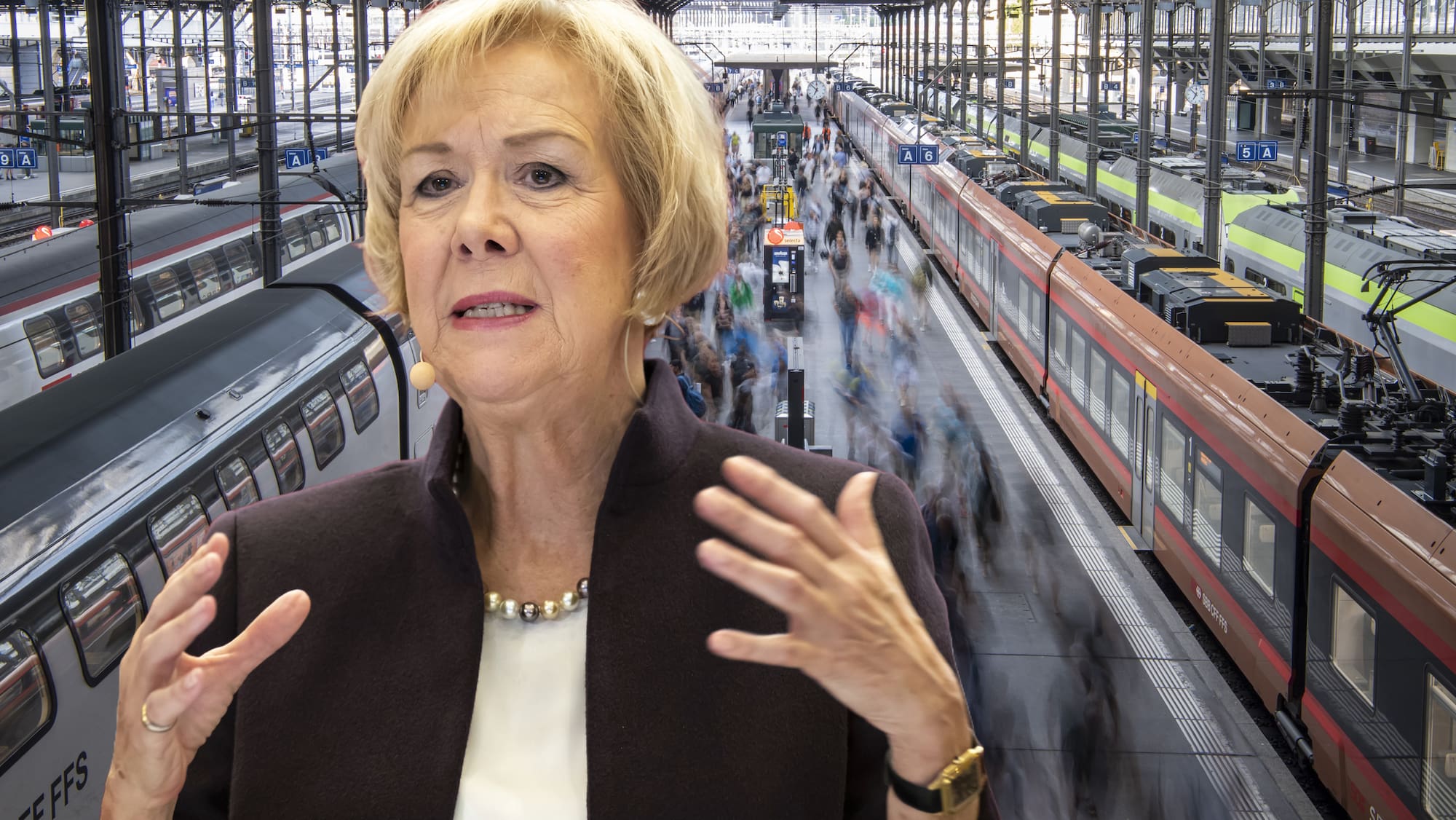 SBB-Präsidentin: Überfüllte Züge und Viertelstundentakt im Fokus - Blick