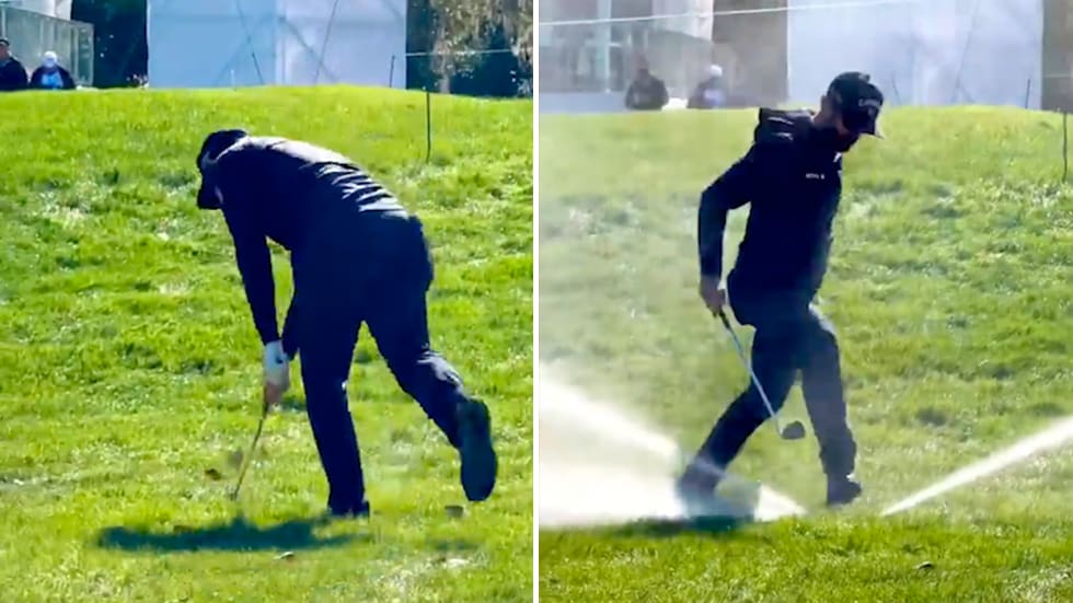 Golf-Skandal: Adam Hadwin verliert die Kontrolle und landet im Wasser