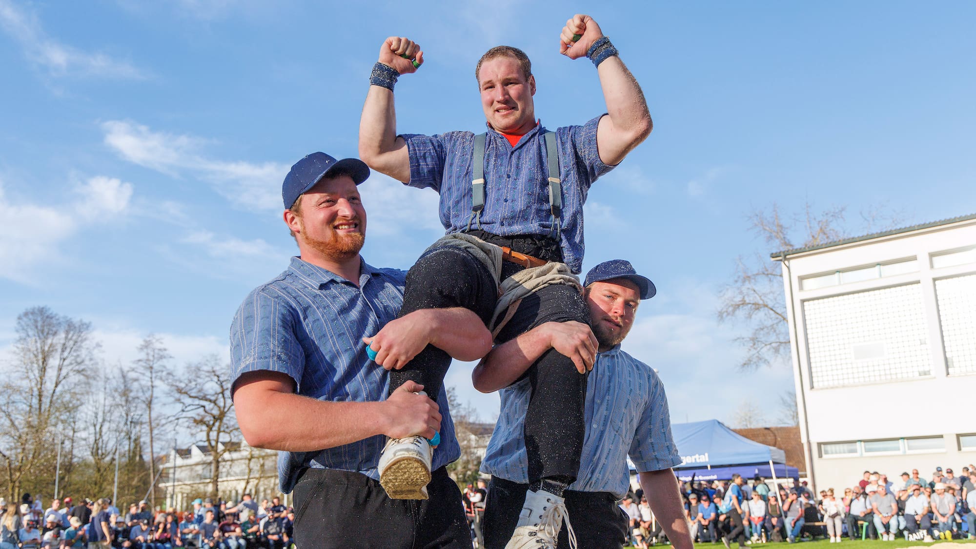 Schwingfest in Sursee: Joel Wicki holt ersten Saisonsieg