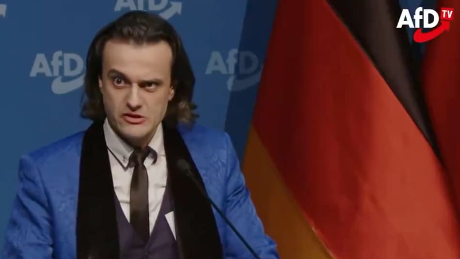 Wirrer Auftritt von jungem AfD-Mitglied