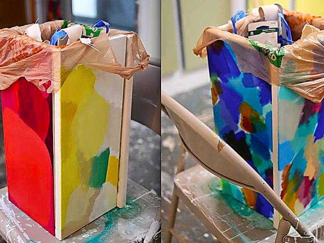 Putzfrau Schrubbt Kunstwerk Martin Kippenberger Weg