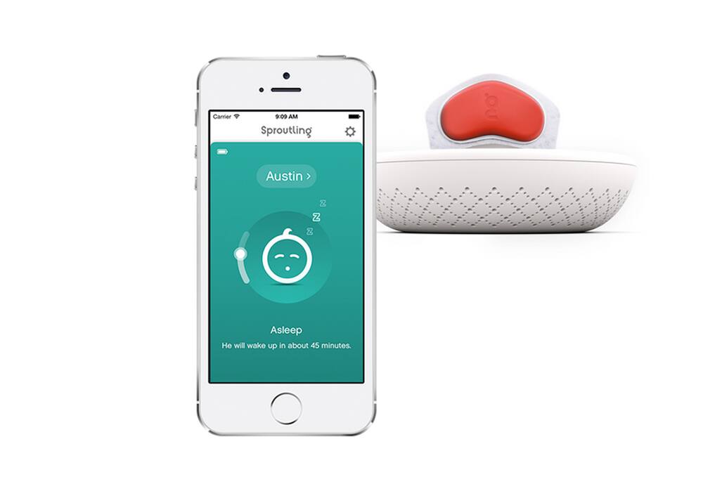 Der Sproutling Baby-Monitor sendet die Daten an iOS Smartphones und Tablets.
