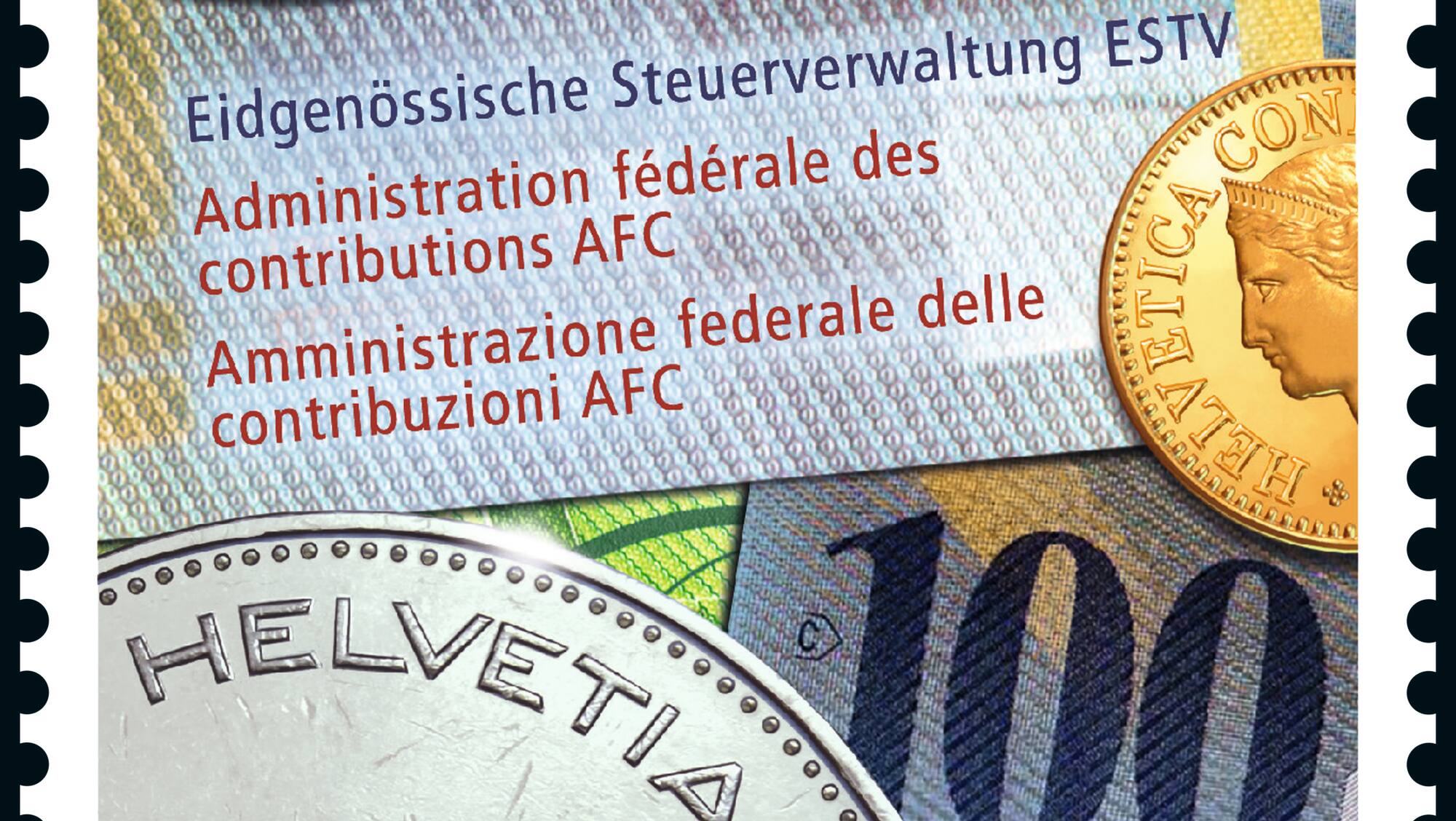 Sondermarke zum 100-Jährigen der Steuerverwaltung: Was gibt es denn da ...