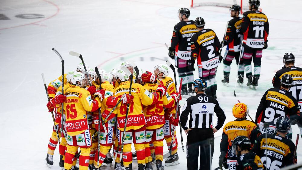 Eishockey National League EHC Biel SC Bern Blick