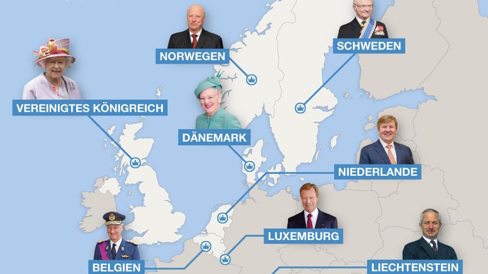 Die europäischen Monarchien unterscheiden sich stark - Blick