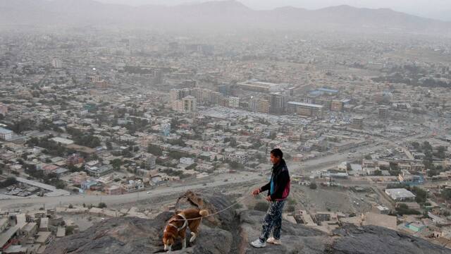 Afghanistan Drei Raketen Treffen Afghanische Hauptstadt Kabul Blick