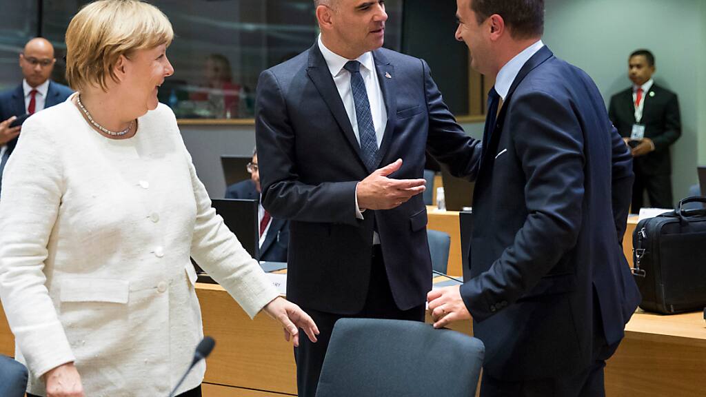 Bundesprasident Alain Berset Am Asem Gipfel In Brussel Blick